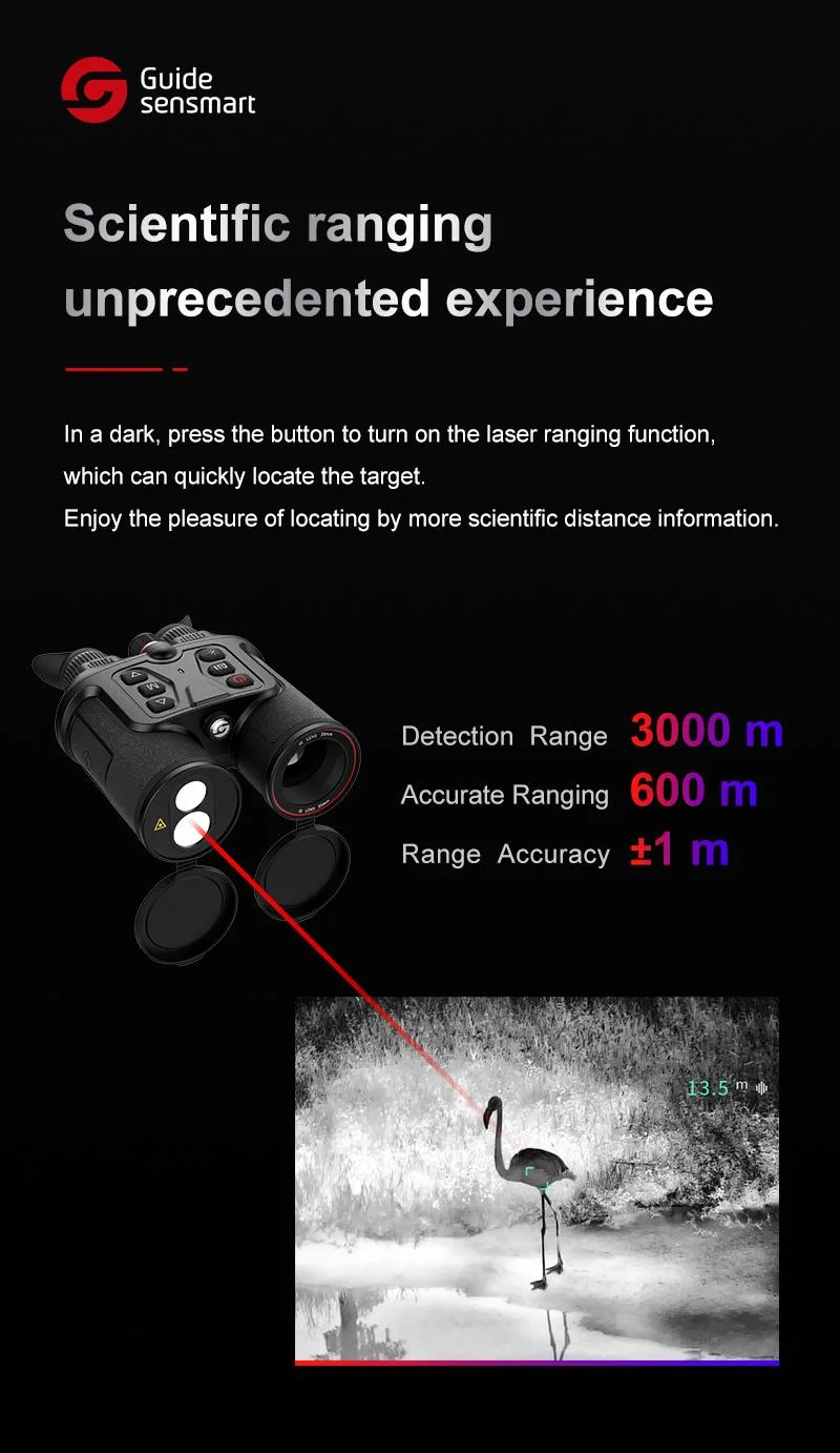 Manual Focus Imaging Night Vision IP66 Outdoor Thermal Scope Hunting